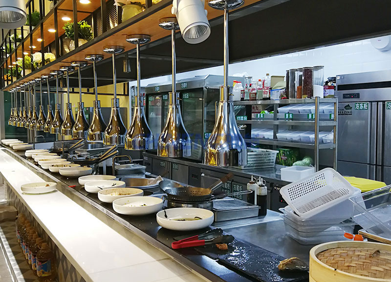 Shenzhen is a delicious chain self-service restaurant kitchen project