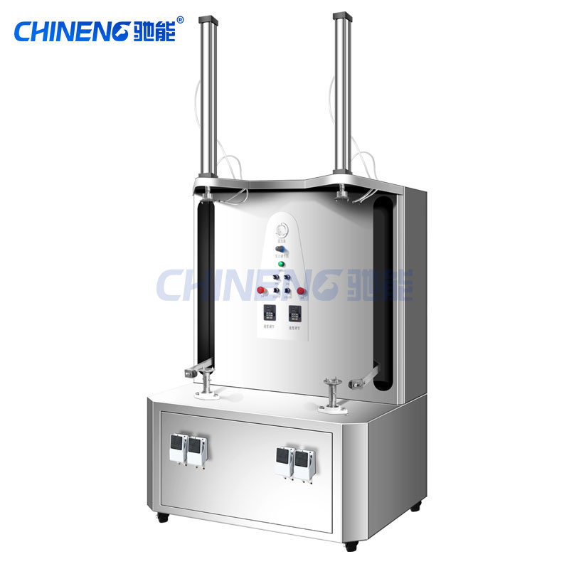 Brush cleaning and peeling machine