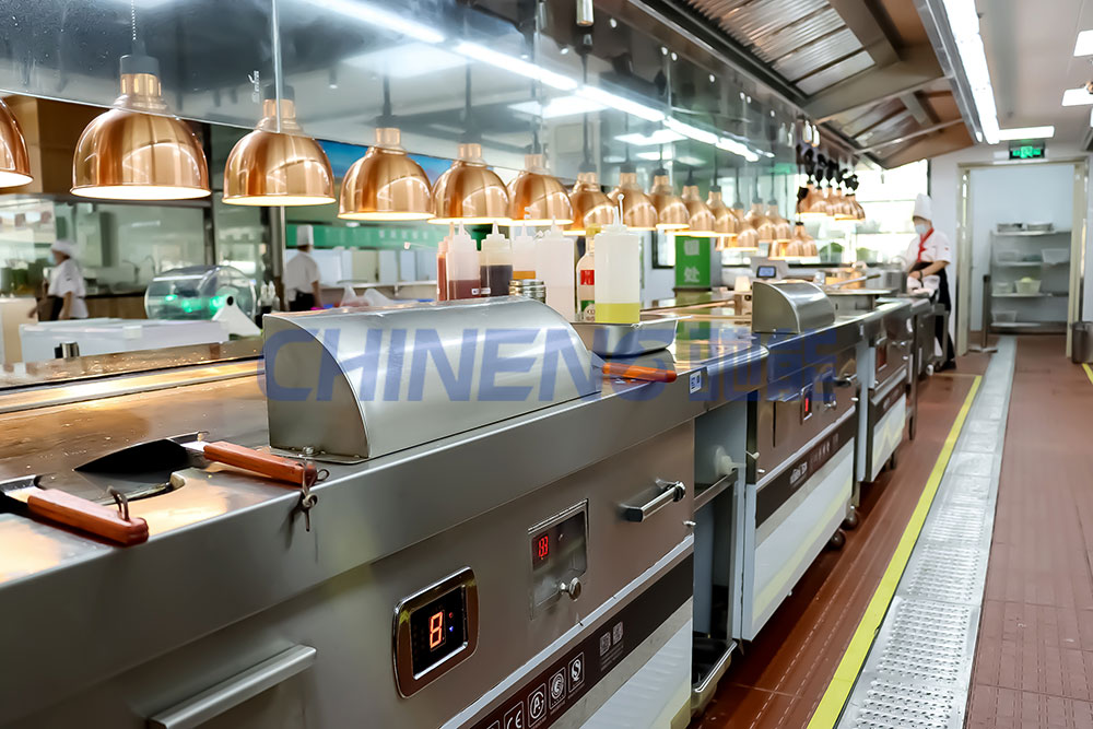 200-300Unit Canteen Kitchen 3D Rendering