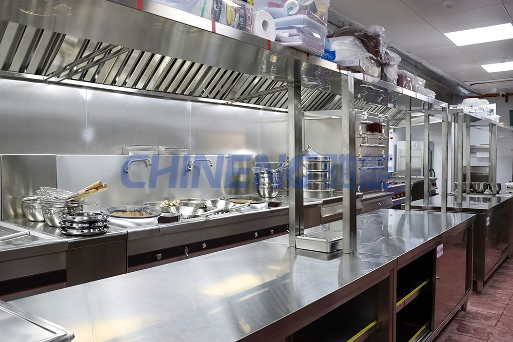 200-300Unit Canteen Kitchen 3D Rendering