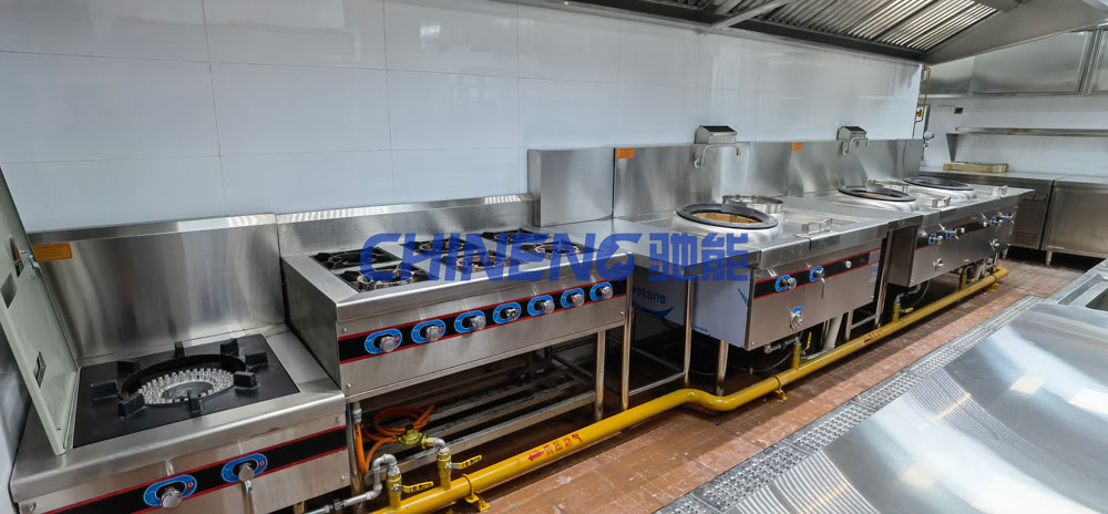 Small Chinese RestaurantChinese Restaurant Kitchen 3D Rendering