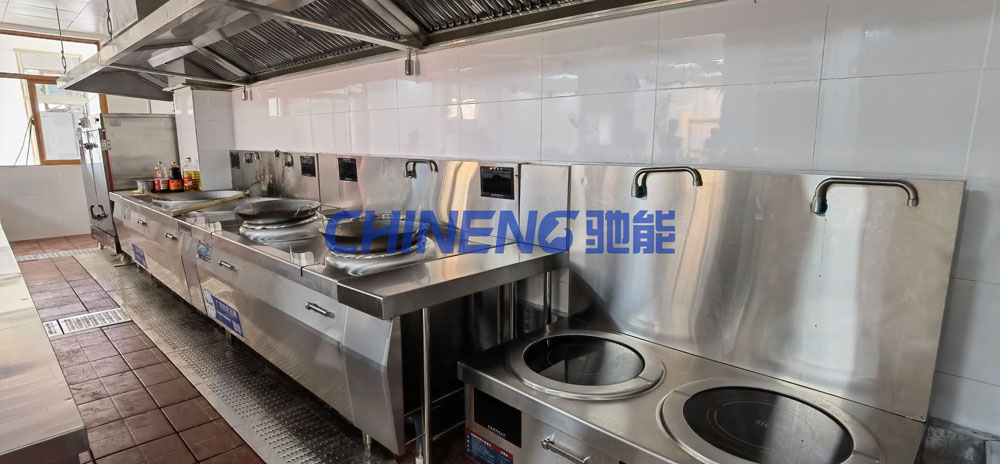 Small Chinese RestaurantChinese Restaurant Kitchen 3D Rendering