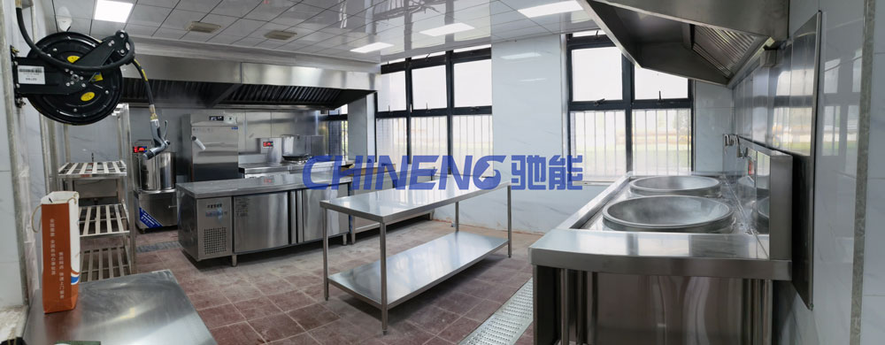 Medium sized Chinese restaurantChinese Restaurant Kitchen 3D Rendering