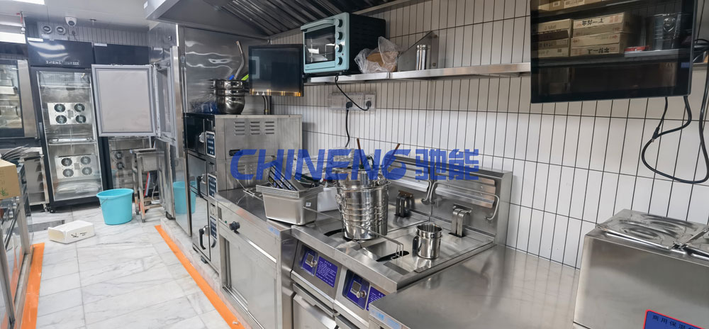 Medium sized Chinese restaurantChinese Restaurant Kitchen 3D Rendering