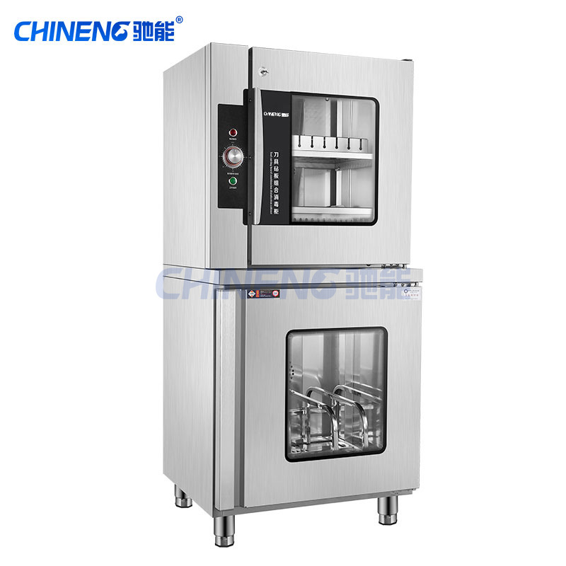 Knife and cutting board disinfection cabinet