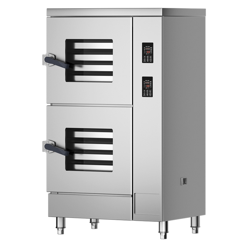 Three door through window steam cabinet